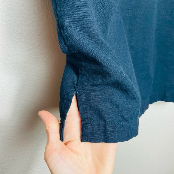 Life Style Cat Linen/ Cotton Shirt Size Small - Picture 7 of 8